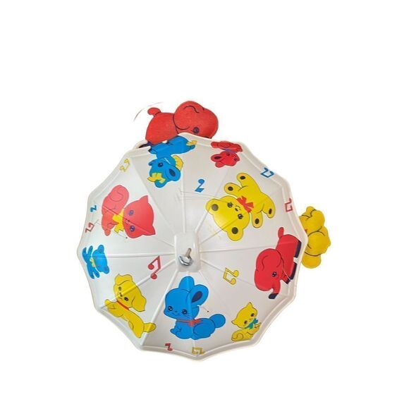 𝅺VINTAGE 1971 Dolly Toy musical animal mobile NIB - Picture 7 of 13